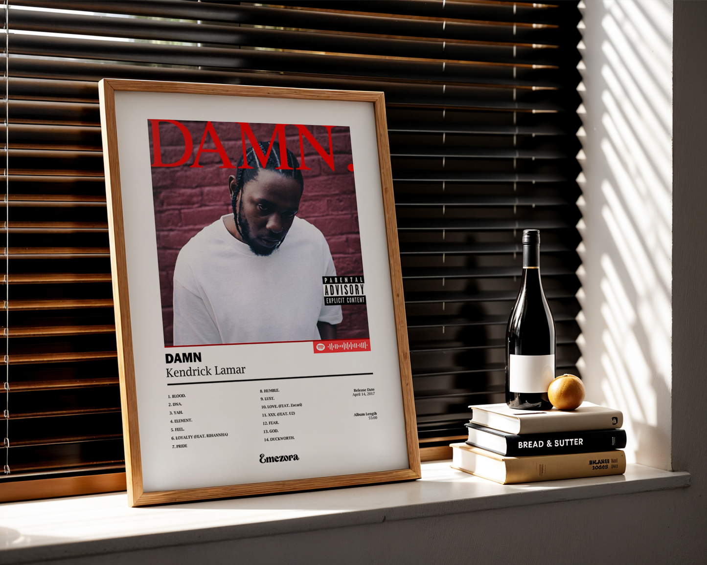 DAMN. Poster - Kendrick Lamar Album Cover Art Print
