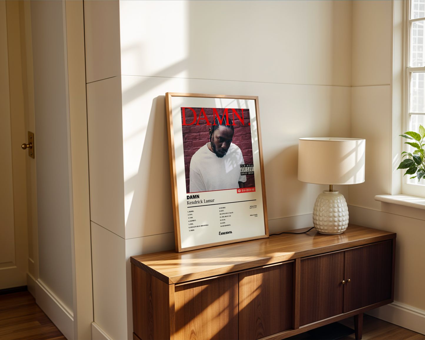 DAMN. Poster - Kendrick Lamar Album Cover Art Print
