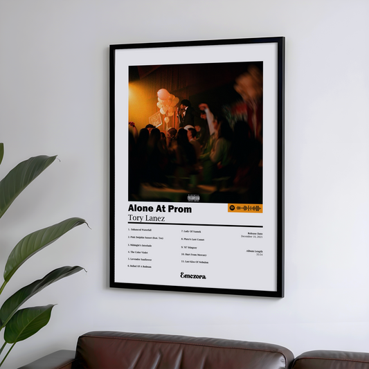Alone at Prom Poster - Tory Lanez Album Cover Art Print