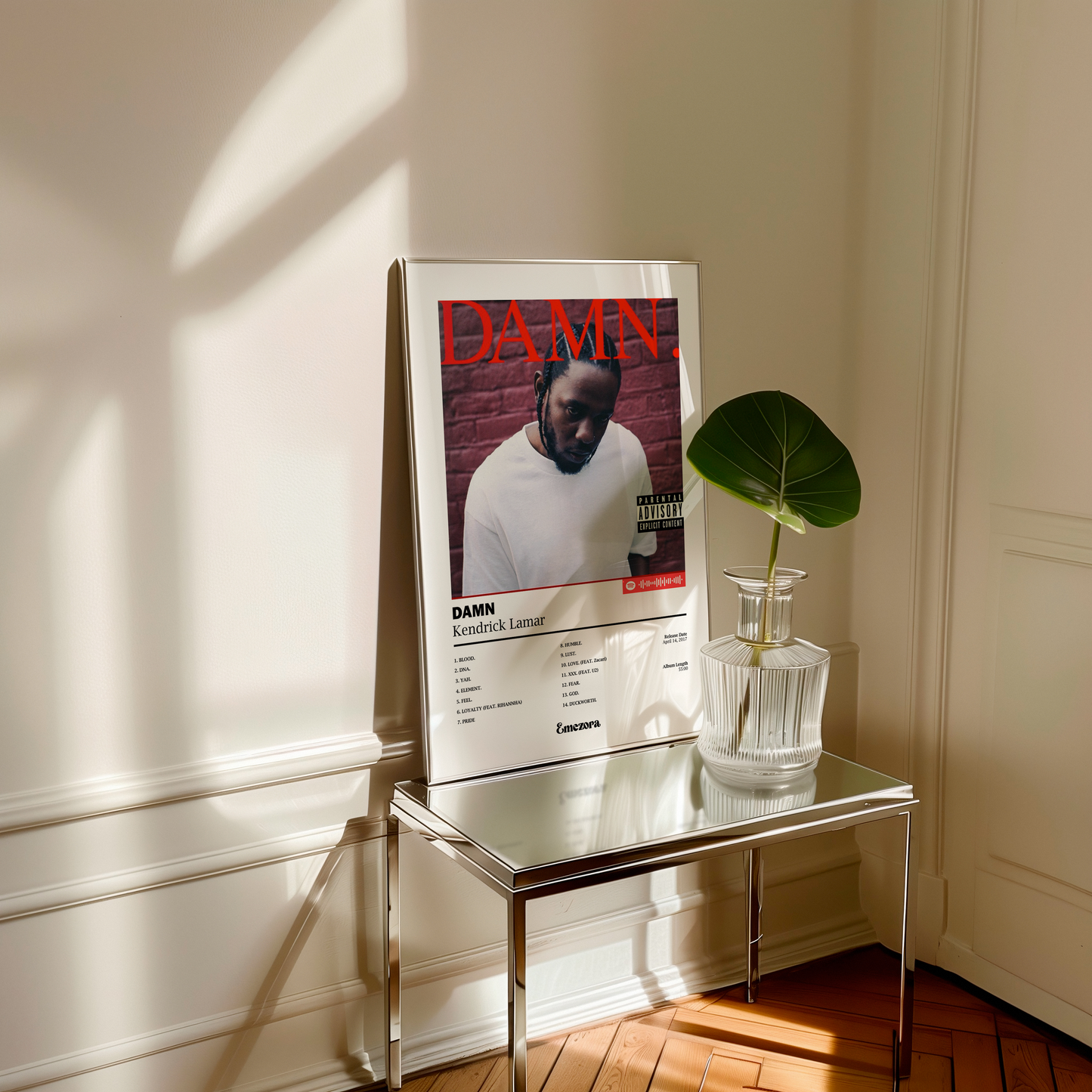 DAMN. Poster - Kendrick Lamar Album Cover Art Print