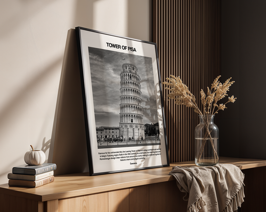 Leaning Tower of Pisa Wall Art Print