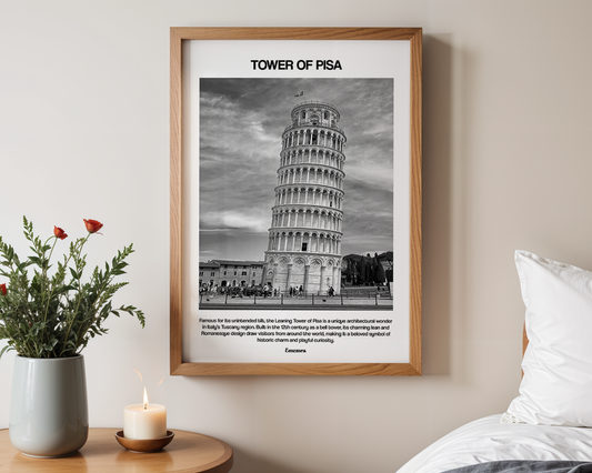 Leaning Tower of Pisa Wall Art Print